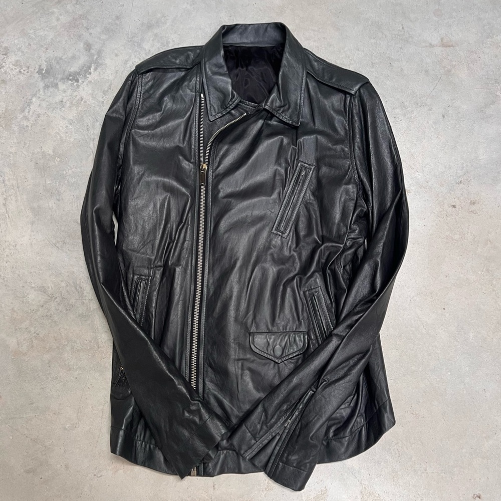 Black Leather Jacket - Men’s XL
